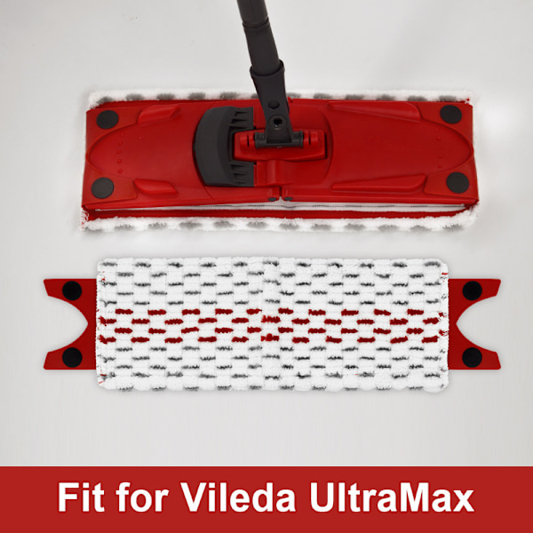 3x pyyhkeet yhteensopivat Vileda UltraMax/UltraMaT 2in1 lattianpesukoneen kanssa, 35*1