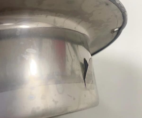 Rund luftventil med rustfrit stål gitter Rund gitter ventilationsdæksel W