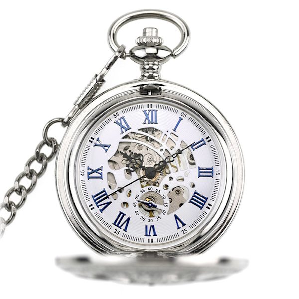 Mekaninen taskukello Steampunk-taskukellot Retro Skeleton P