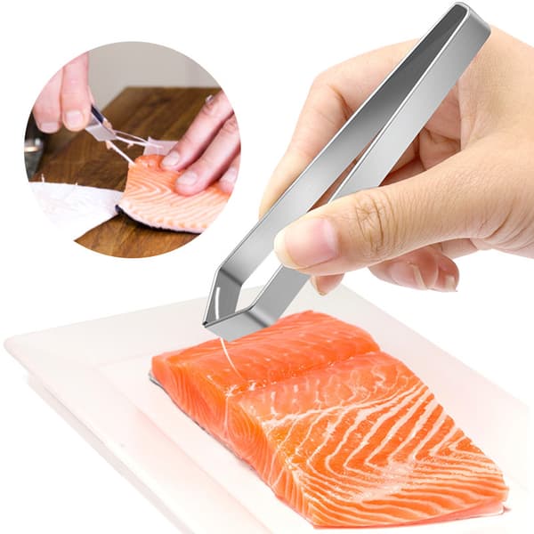 Fiskebens-pincet i rustfrit stål