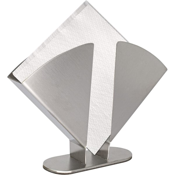 Serviet Holder, Rustfrit Stål Serviet Holder, 20 x 15 x 3,6 cm, til Hjemmefestbord, Sølv