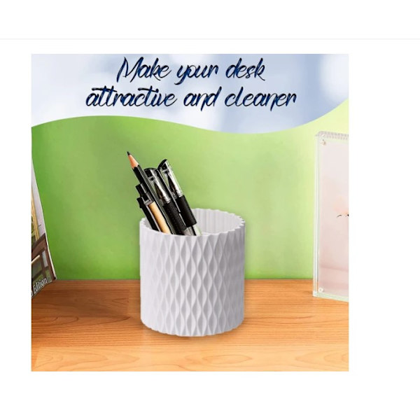 Kosmetisk opbevaring Makeup Pensler Kop Pen holder hvid