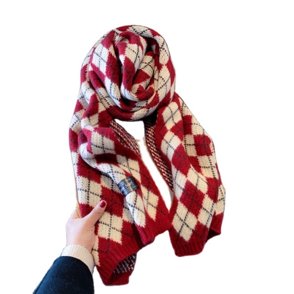 Dametæppe Tørklæde Buffalo Plaid Lang Varme Sjal Mode Tartan