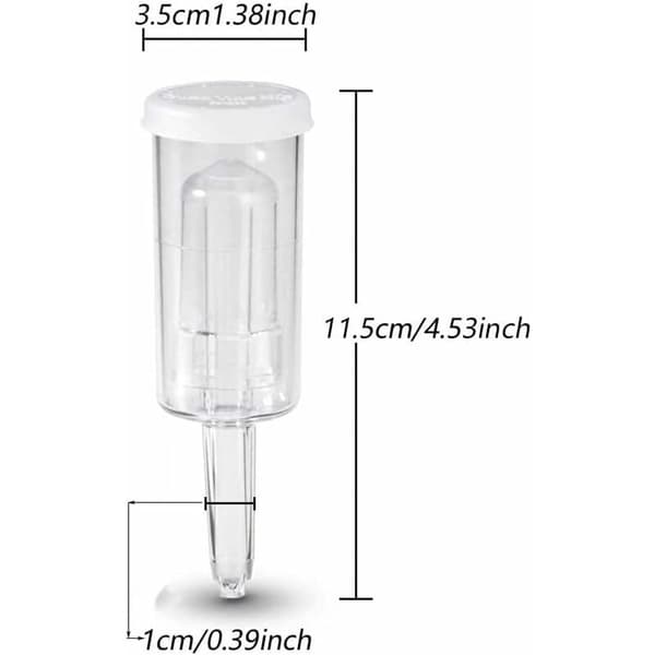 10 st plastjäsningsrör, jäsningslås, jäsningsbubblare, för vinframställning, konservering, 11,5 cm
