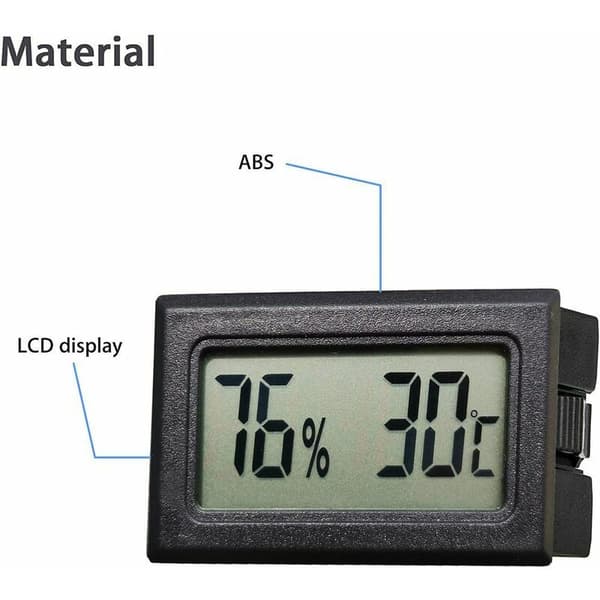 Mini digitalt LCD-termometer hygrometer temperatur fugtighedstester (3 stk.)