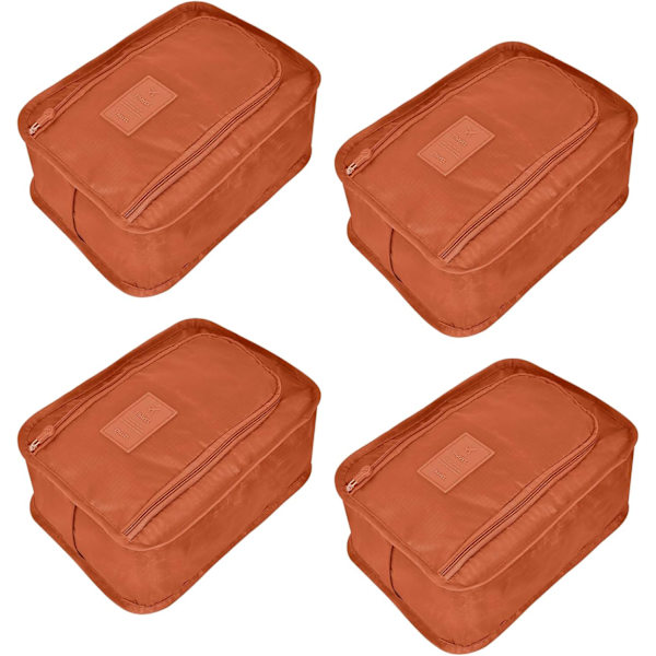 Pieces Travel Shoe Bag - Kenkäpussi, Vedenpitävä Pölynkestävä Kenkien Säilytys, Kannettava Kenkäpussi, Organisaattoripussit Säilytyspussi (Oranssit)
