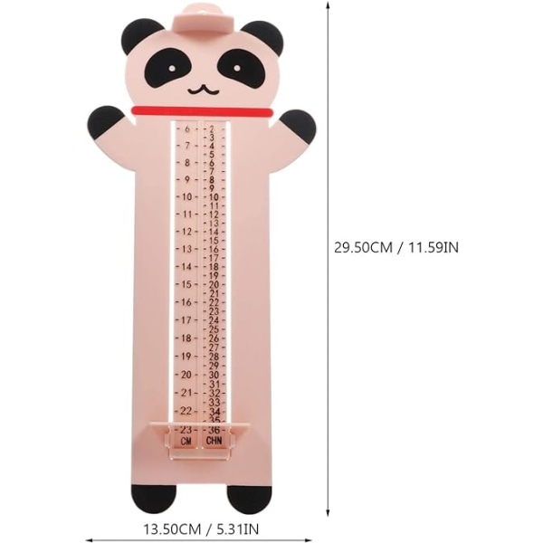 Fotmåleenhet for babyer Panda， Profesjonell spedbarnsskostørrelsesfot