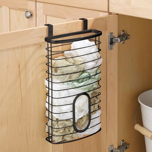 Stålhengende skaporganisator for kjøkken, pantry - rommer plast, sandwi