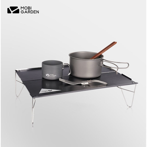 Hopfällbart bord ultralätt bärbar aluminiumlegering litet bord camping mini