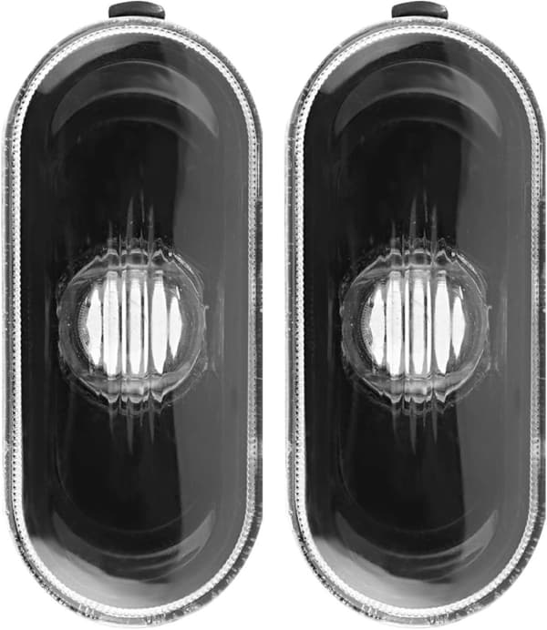 Blinklys, 2 stk. sideblinklys til bil med sort lampedæksel, passer til Bora/Golf 4/MK4
