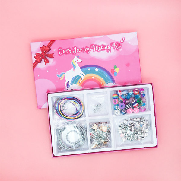 Funny Girls Bracelet Making Kit Beads Jewelry Charms Set DIY Crafts Kids Gi