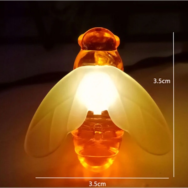 Solarslinga, 6,5 meter 30 LED Solcellsslinga, LED-slinga för Trädgård Uteplats Bröllopsfest Juldekoration (Bi)