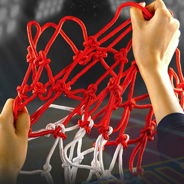 2-pakks nylon basketballnett - for utendørs sport