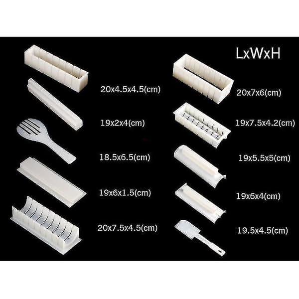 Sushi Kitchen Kit Sushi Making Machine 10-delad Sushi Making Tool Kit