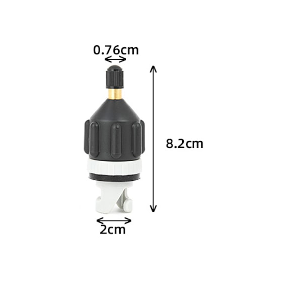 Ventiladapter, Luftpumpe Adapter Hurtig Oppustning 8.2 * 2cm Kompressor Adapter