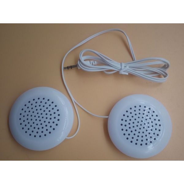 Mini dobbel telefonhøyttaler, 3,5 mm stereo utendørs høyttaler for MP3, MP4, iOS, CD