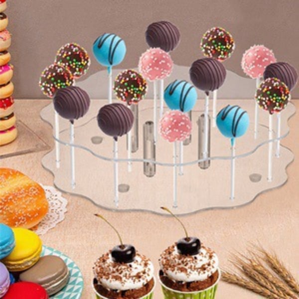 16 Hål Lollipop Hållare Cake Pop Stativ Cake Stativ för Bröllop Födelsedag Baby Shower Fest