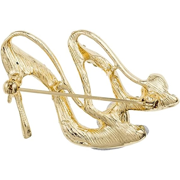 Ladies Crystal Rhinestone High Heel Princess Shoes Brooches Women
