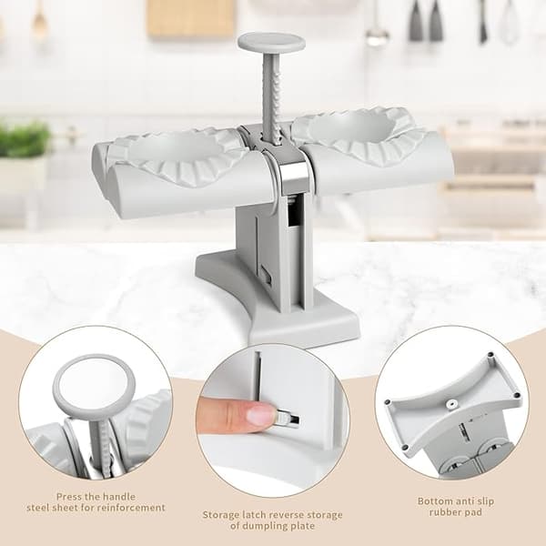 Dumpling maskine cutter husholdning dobbelt hoved automatisk dumpling maskine mo