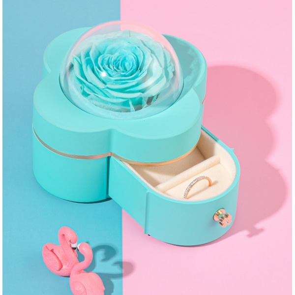 Rose Presentförpackning Evig Ros Smyckeskrin Presentförpackning