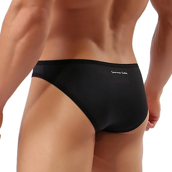 Herre Sexede Micro Mesh Briefs Bløde Åndbare Pungpose Undertøj 4stk XXL