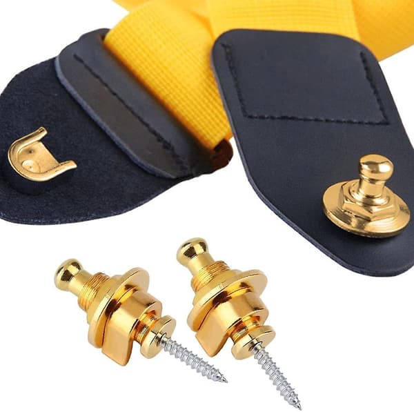 4 st Guitar Strap Locks. Säkerhetslås med snabbkoppling för remmar