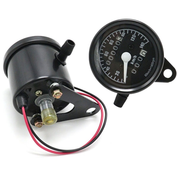 Universal 12V Motorcycle Speedometer 0-140KM/h Retro Odometer Modification