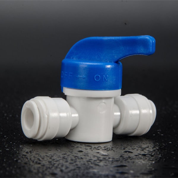 6,4 mm inline afspærringsventil til omvendt osmose vandfiltersystem，1/4"