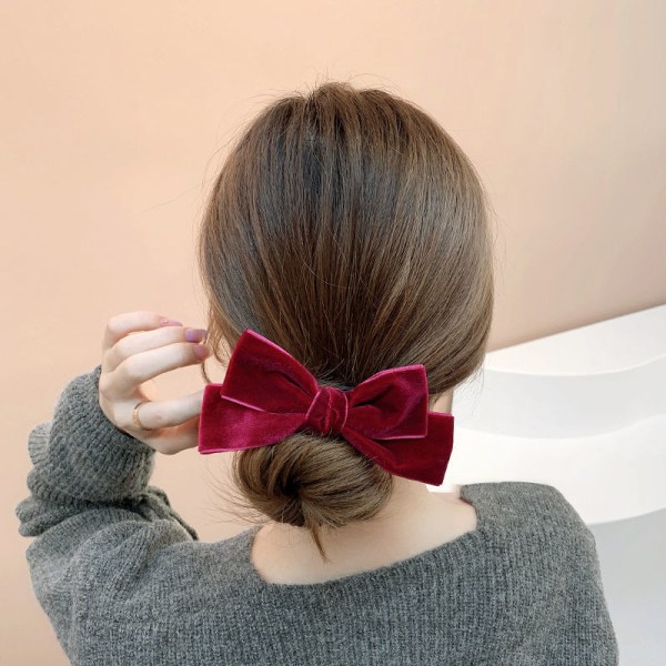 Velvet Hair Bands Bow Magic Bun Maker Hairpin Women's Hair Rope Hair Access