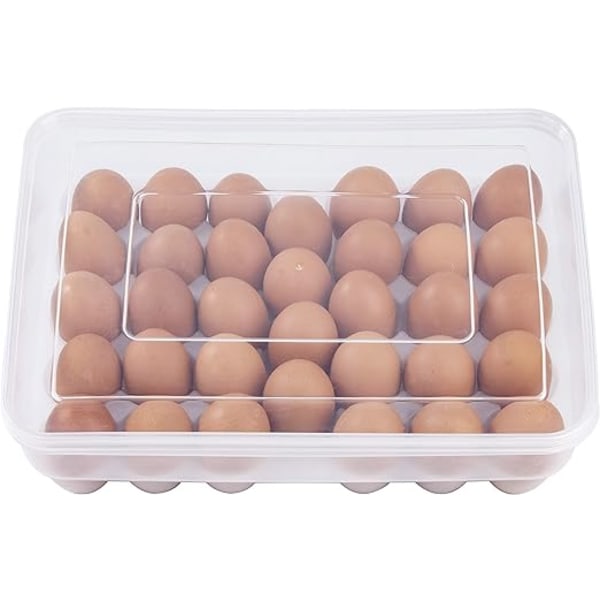 Ägglåda i plast Kök Stor låda Äggförvaring Galler Ägghållare i Refrigerat