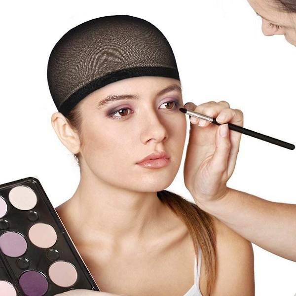6 stk strømpeparykkluer Lysebrun parykklue for lace front parykk SilkBlack
