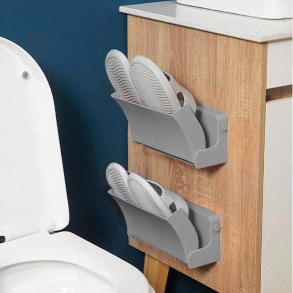 Foldbar Væghængt Skostativ - Skoopbevaring 22,5 * 10,5 * 13,5 cm Foldbar Væghængt Skostativ, Ingen Boring, Gang og Korridor H
