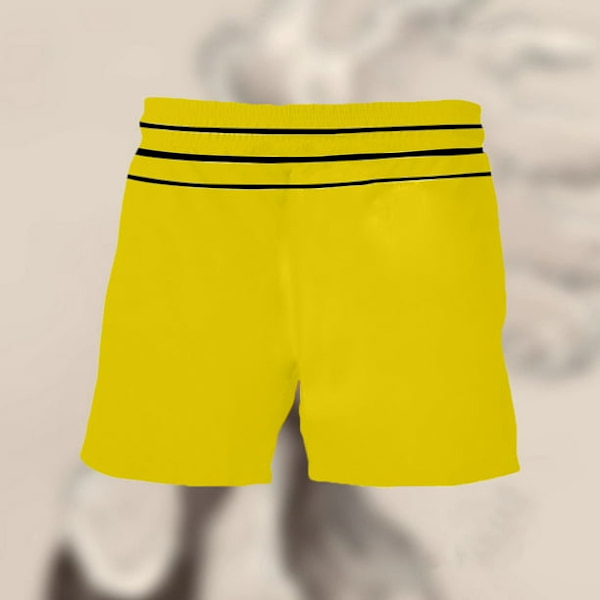Badbyxor för män, snabbfintorkande strandshorts, herr dragsko special tupptryck