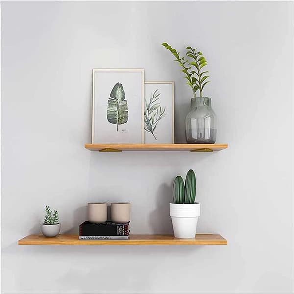 2 x Heavy Duty Triangle Wall Shelf Brackets Metal Brackets for Kitchen Offi