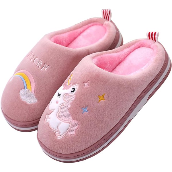 Barnetøfler Tøfler Vintervarme sko til hjemmet i Girl Boy Unicorn