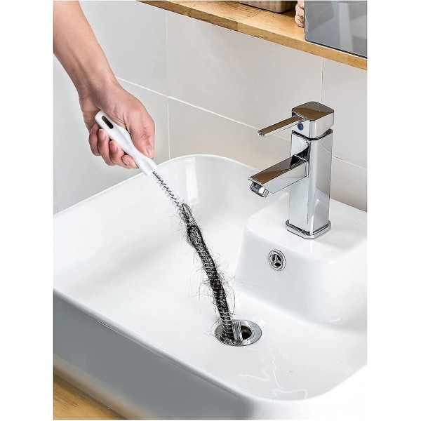 Fem-pak rengøringsrørbørste Badeværelse Universal røruddybningsvask