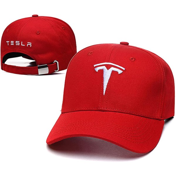 Passa Tesla Hat Bil Logo Broderad Herr Dam Justerbar Baseball Cap Trucke