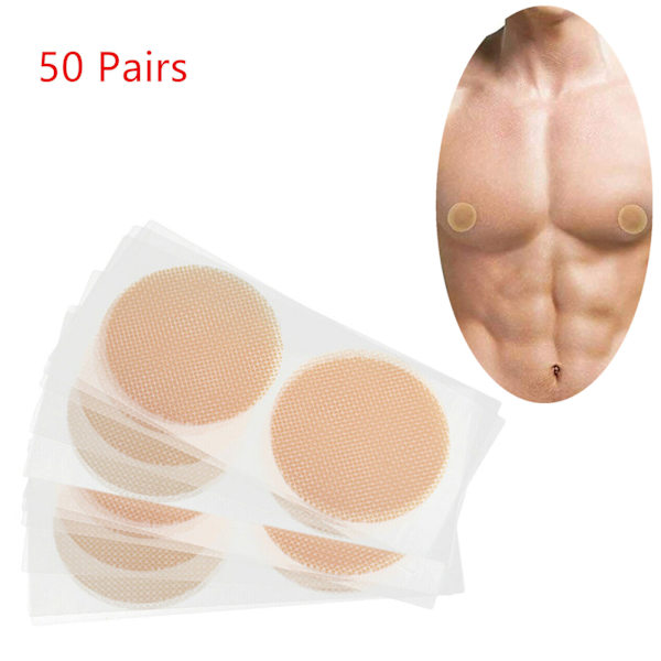 Näkymätön rintaliivilaastari Anti-bump Strip Bare Chest Pad Nipple Patch 50PARIA