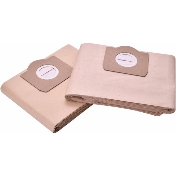 Set med 10 papirfilterposer, kompatibel med Karcher NT20 NT25 NT30 MV1 MV3 W