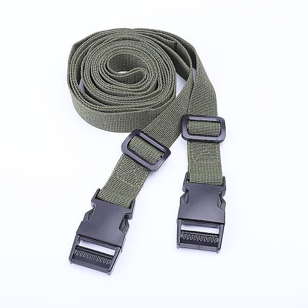 2 st utomhusrem rem rem spänne lastrem kvarhållningsrem packningsband barnstol rem rem slipsnöre, armégrön