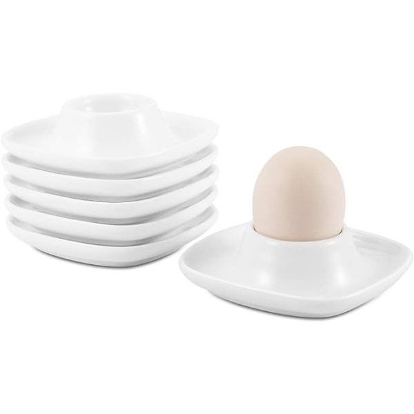 Eggkopper for bløtkokte egg  Sett med 6 keramiske eggkopper - Stac