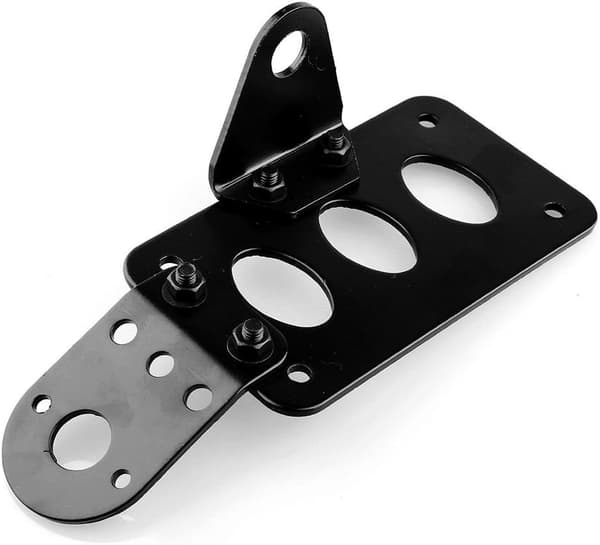 Motorcykel Side Mount Bracket Universal Baglygte Nummerpladeholder