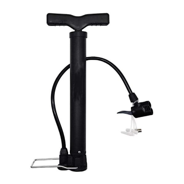 Bærbar sykkel fotpumpe sykkeldekk luftpumpe mini fotpumpe, 120PSI automatisk reversible ventiler, med multifunksjons ballnål