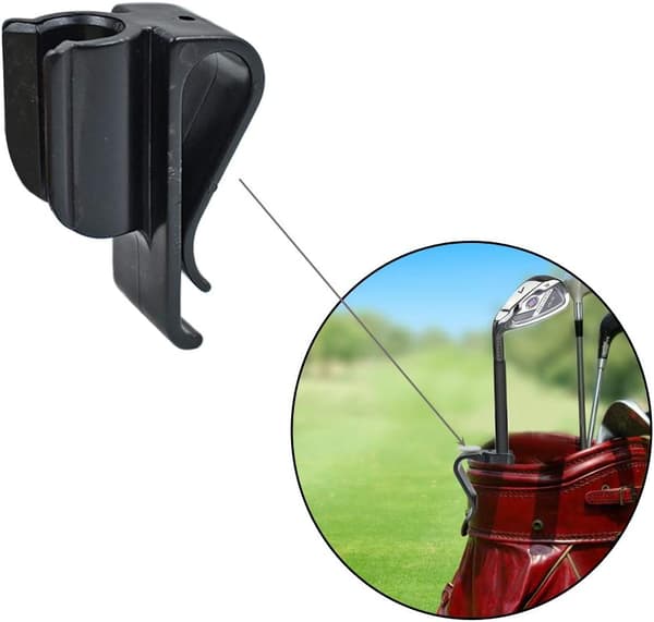 12 Holdbare Plast Putting Klips Golf Tilbehør for Menn Kvinner Golfere(Svart