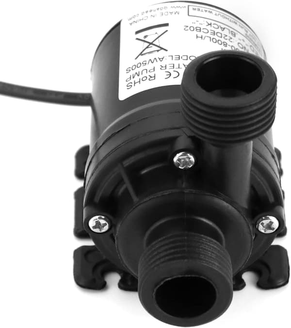 12V Vattenpump, Borstlös Dränkbar Vattenpump, kompatibel Damm Akvarium Solfontän Pool Vattencirkulation