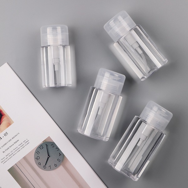 3 st tryckta bärbara reseflaskor transparenta tomma flaskor 100 ml