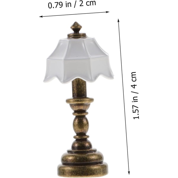 3stk Dukkehus Sengelampe Miniature Lampe Mini Sengelampe Min