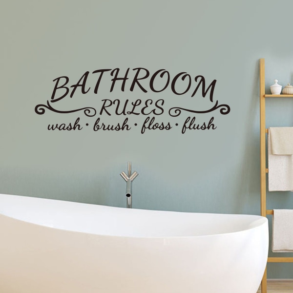 2 kpl kylpyhuoneen seinätarraa Soak Relax Enjoy Kylpyhuoneen säännöt Seinätarrat V