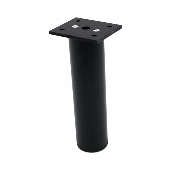 Sett med 4 justerbare møbelben i matt sort, aluminiumslegering 38x150mm, T