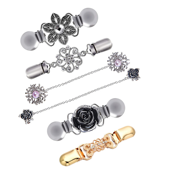 Dress Cinch Clips Set, Scarf Clip, Retro Cardigan Collar Clips, Shirt clip,